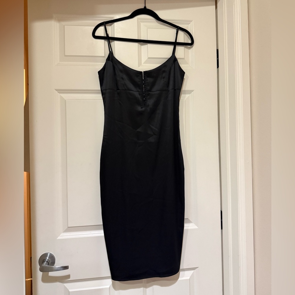 Victoria's Secret Black Midi Slip Dress